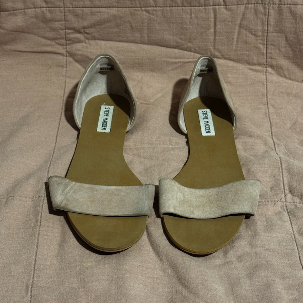 Steve Madden Corey Blush Pink Leather Flats 10M